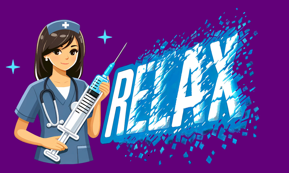 Nursing, nurses apparel, humorous nurse shirts, nursing inspired designs, RN T-shirts, nurse fashion - Subtle Blue M