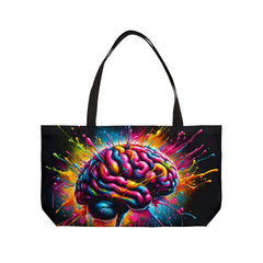 Mind Splash Weekender Tote Bag - Subtle Blue M