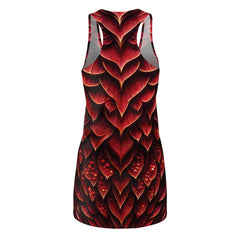 Red Dragon Enchantment Racerback Dress - Subtle Blue M