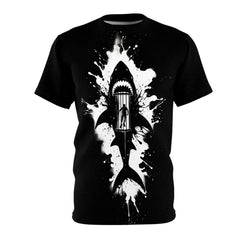 Shark Encounter Unisex Tee - Subtle Blue M