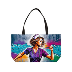 Street Art Nurse Tote Bag - Subtle Blue M