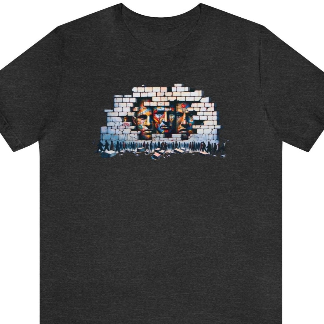 Another Brick in the Wall Short Sleeve Tee - Subtle Blue M