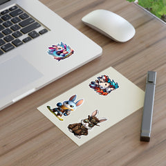 Bunny Sticker Sheet - Subtle Blue M