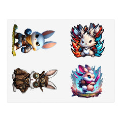 Bunny Sticker Sheet - Subtle Blue M
