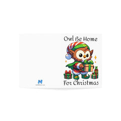 Christmas Owlbear Greeting Card (1, 10, 30, and 50pcs) - Subtle Blue M