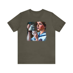 Coffee Nurse 1 Unisex T-Shirt - Subtle Blue M