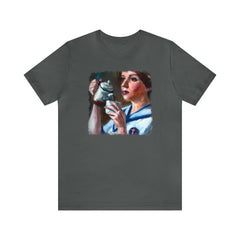 Coffee Nurse 1 Unisex T-Shirt - Subtle Blue M