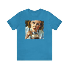 Coffee Nurse 2 Unisex T-Shirt - Subtle Blue M