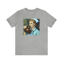 Coffee Nurse 3 Unisex T-Shirt - Subtle Blue M