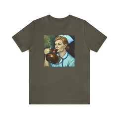 Coffee Nurse 3 Unisex T-Shirt - Subtle Blue M