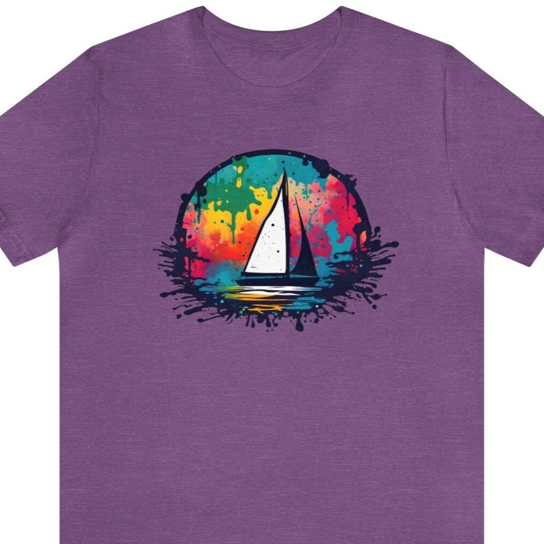 Colorful Regatta Unisex Short Sleeve Tee - Subtle Blue M