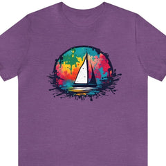 Colorful Regatta Unisex Short Sleeve Tee - Subtle Blue M