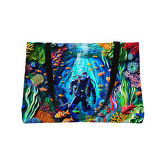 Coral Reef Odyssey Weekender Tote Bag - Subtle Blue M