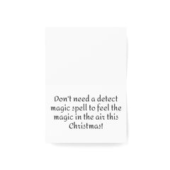 Detect Christmas Spirit DnD Critmas Greeting Cards - Subtle Blue M