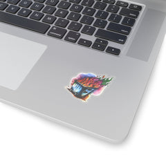 Dumpster Fire 7 Sticker - Subtle Blue M