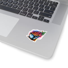 Dumpster Fire 7 Sticker - Subtle Blue M