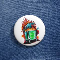 Custom Pin Buttons - Subtle Blue M