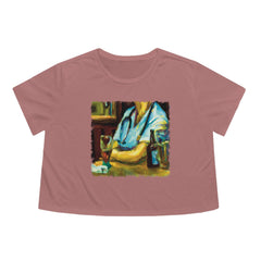 End of the Weekend Bar Nurse 1 Women's Flowy Cropped Tee - Subtle Blue M