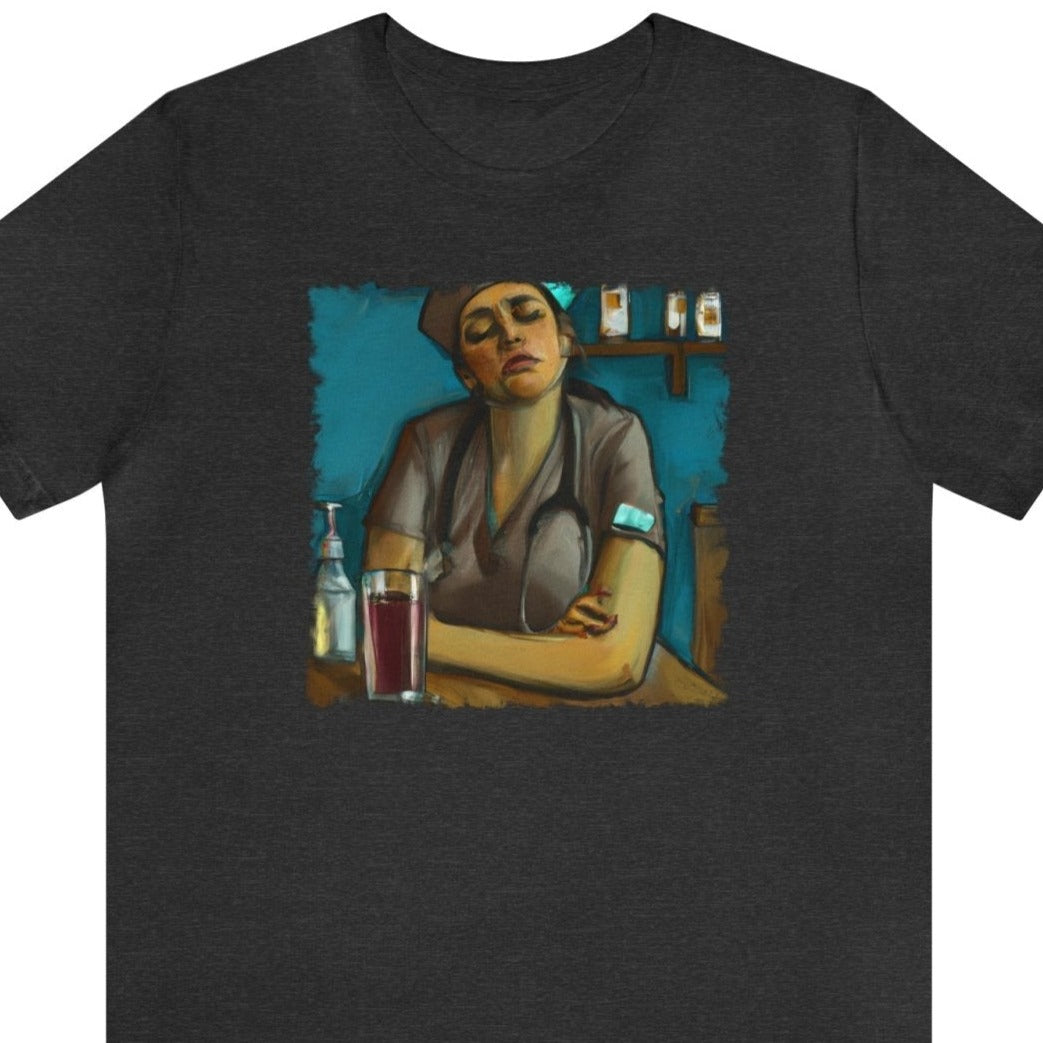 End of the Weekend Bar Nurse 2 Unisex T-Shirt, nursing inspired shirt - Subtle Blue M