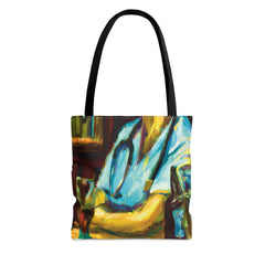 End of the Weekend Bar Nurse Tote Bag, nurse themed accessories, nursing fashion, RN Tote Bag - SubtleBlueM