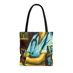 End of the Weekend Bar Nurse Tote Bag, nurse themed accessories, nursing fashion, RN Tote Bag - SubtleBlueM