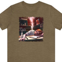 Exhausted Nurse Unisex T-Shirt - Subtle Blue M