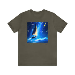 Firefly Sails Unisex T-Shirt, nautical design, sailing fashion - Subtle Blue M