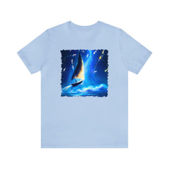Firefly Sails Unisex T-Shirt, nautical design, sailing fashion - Subtle Blue M