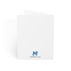 Holiday Light Christmas Critmas Greeting Cards - Subtle Blue M