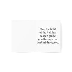 Holiday Light Christmas Critmas Greeting Cards - Subtle Blue M