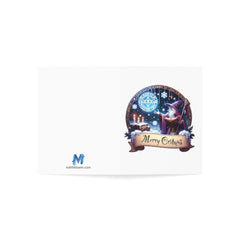 Holiday Light Christmas Critmas Greeting Cards - Subtle Blue M