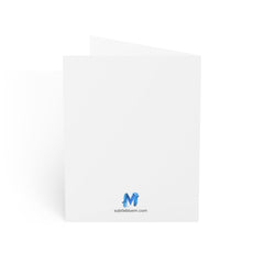 Horde of Treasure Christmas Critmas Greeting Cards - Subtle Blue M