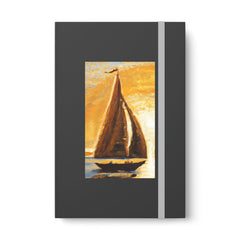 Impressionist Sails 1 Color Contrast Notebook - Ruled - Subtle Blue M