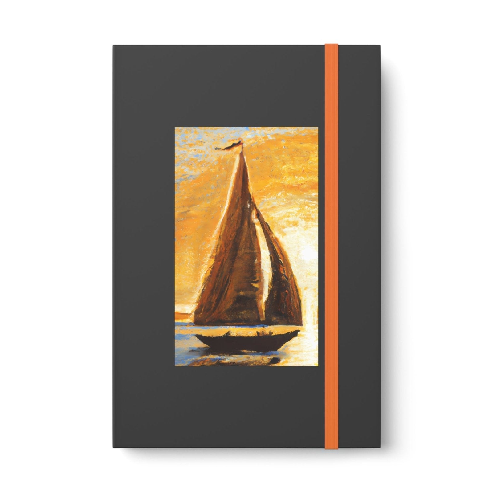Impressionist Sails 1 Color Contrast Notebook - Ruled - Subtle Blue M
