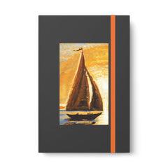 Impressionist Sails 1 Color Contrast Notebook - Ruled - Subtle Blue M