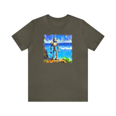 Island Robot Unisex T-Shirt - Subtle Blue M