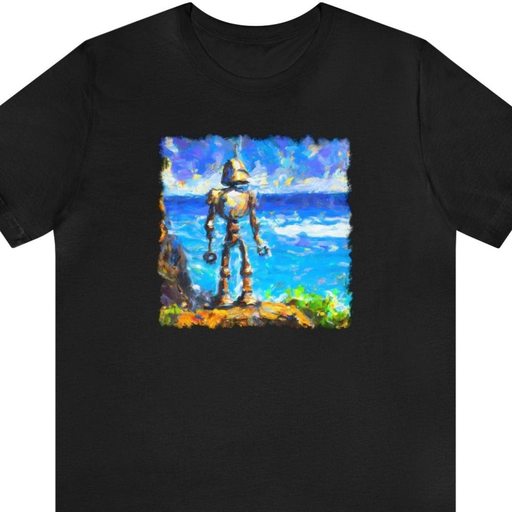 Island Robot Unisex T-Shirt - Subtle Blue M