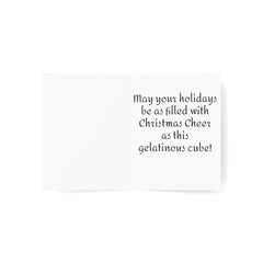 Merry Cube-mas DnD Christmas Greeting Cards - Subtle Blue M