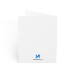 Merry Encounters DnD Christmas Critsmas Greeting Cards - Subtle Blue M