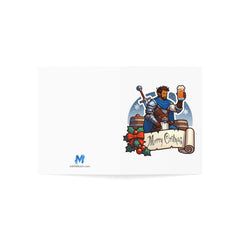 Merry Encounters DnD Christmas Critsmas Greeting Cards - Subtle Blue M