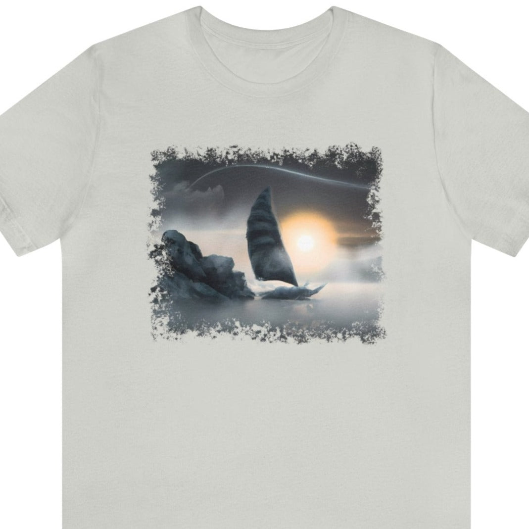 Mystery Sails 1 Unisex T-Shirt - Subtle Blue M