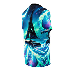 Moonlit Catamaran All Over Print Tee - Subtle Blue M