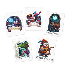 Multi-Design Greeting Cards (5-Pack) - Subtle Blue M