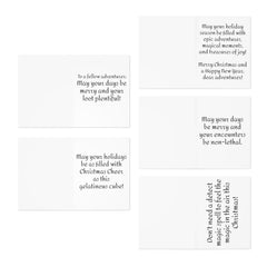 Multi-Design Greeting Cards (5-Pack) - Subtle Blue M