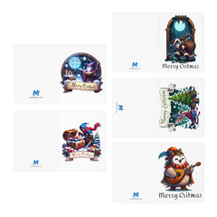 Multi-Design Greeting Cards (5-Pack) - Subtle Blue M