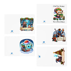 Multi-Design Greeting Cards (5-Pack) - Subtle Blue M