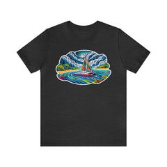 Nautical Papercraft Unisex Short Sleeve Tee - Subtle Blue M