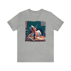 Nurse Appreciation Pizza 3 Unisex T-Shirt, real nurse shirt, nurse humor, nursing fashion, Athletic Heather - Subtle Blue M