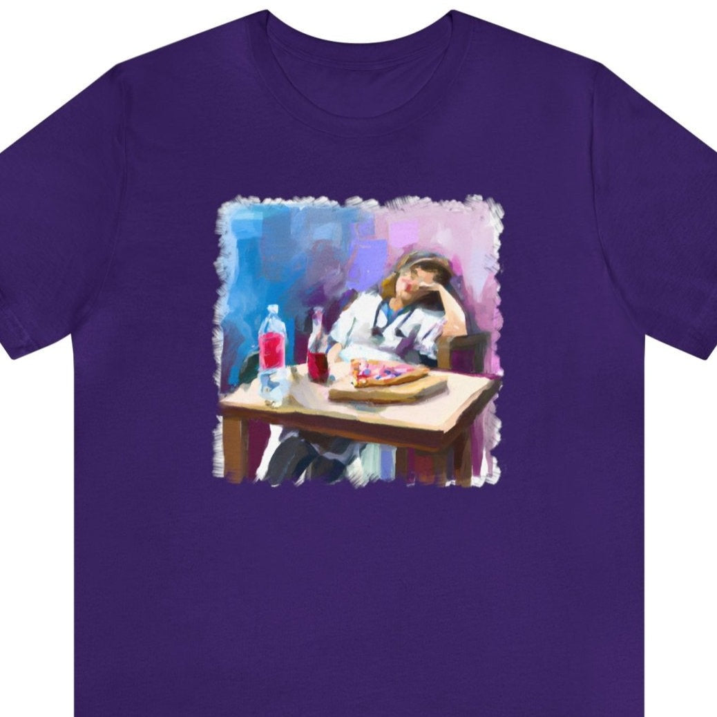 Nurse Appreciation Pizza Unisex T-Shirt - Subtle Blue M