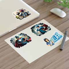 Nurse Sticker Sheet, nurse humor - Subtle Blue M